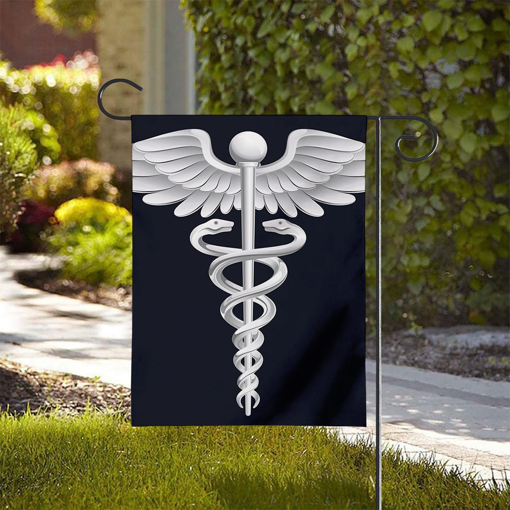 Caduceus Symbol Of Medicine Print House Flag