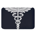Caduceus Symbol Of Medicine Print Indoor Door Mat
