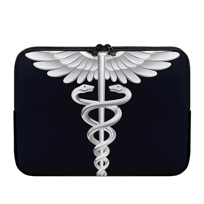 Caduceus Symbol Of Medicine Print Laptop Sleeve