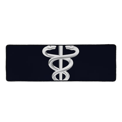 Caduceus Symbol Of Medicine Print Long Kitchen Mat