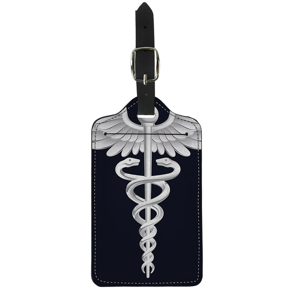 Caduceus Symbol Of Medicine Print Luggage Tag