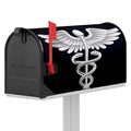 Caduceus Symbol Of Medicine Print Mailbox Cover