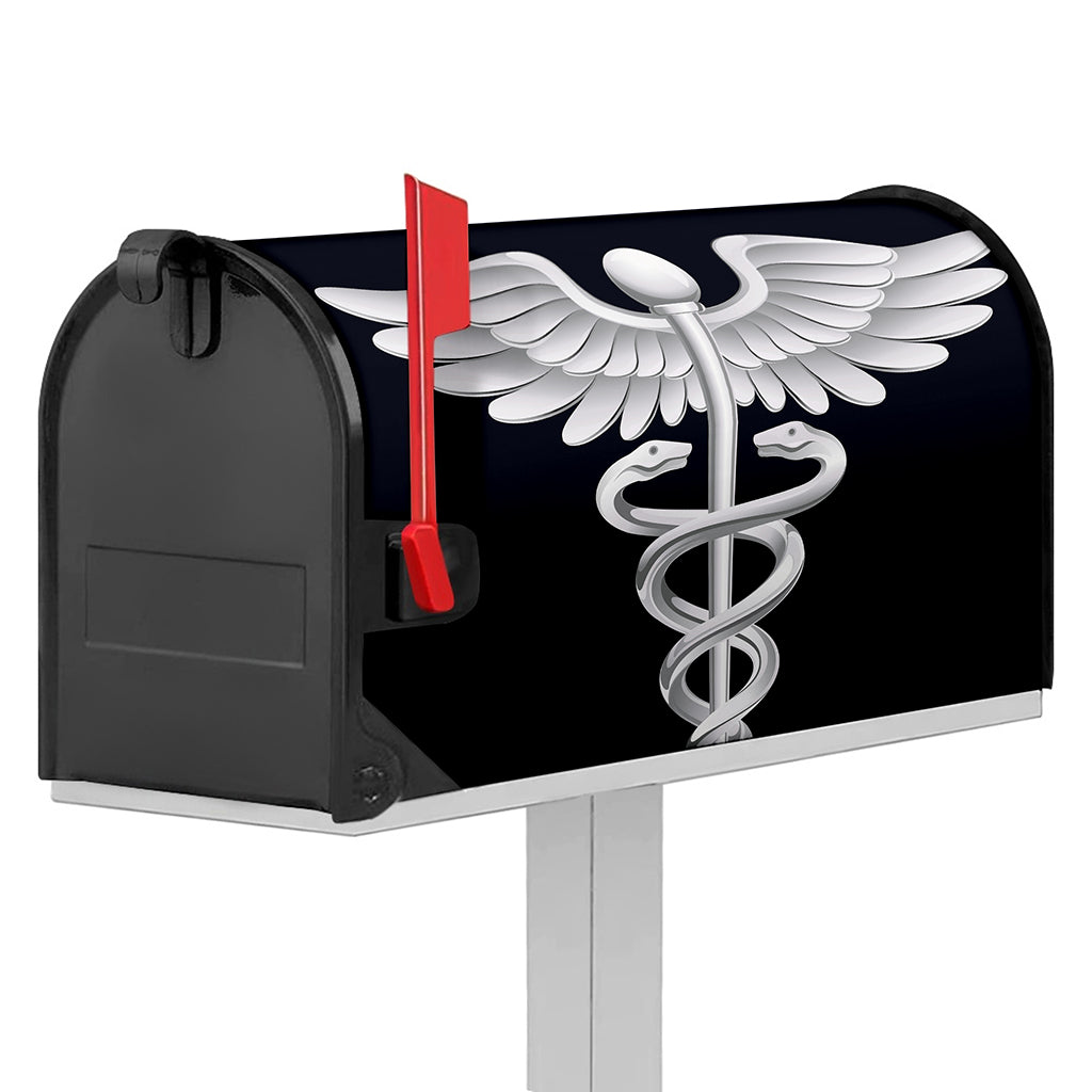 Caduceus Symbol Of Medicine Print Mailbox Cover