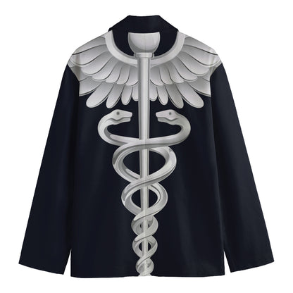 Caduceus Symbol Of Medicine Print Men's Blazer