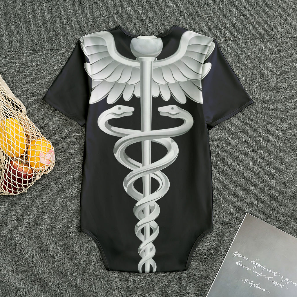 Caduceus Symbol Of Medicine Print Men's Bodysuit