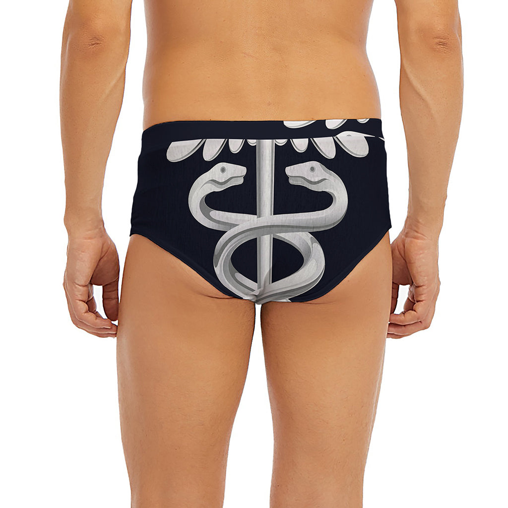 Caduceus Symbol Of Medicine Print Men's Briefs