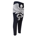 Caduceus Symbol Of Medicine Print Men's Compression Pants