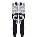 Caduceus Symbol Of Medicine Print Men's Leggings