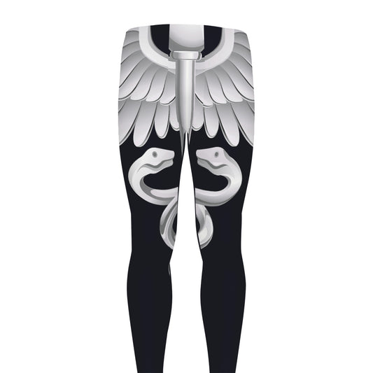 Caduceus Symbol Of Medicine Print Men's leggings