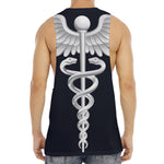 Caduceus Symbol Of Medicine Print Men's Muscle Tank Top