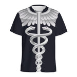 Caduceus Symbol Of Medicine Print Men's Sports T-Shirt