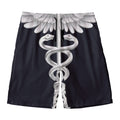 Caduceus Symbol Of Medicine Print Men's Swim Trunks