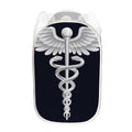 Caduceus Symbol Of Medicine Print Mesh Laundry Hamper