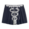Caduceus Symbol Of Medicine Print Mesh Shorts