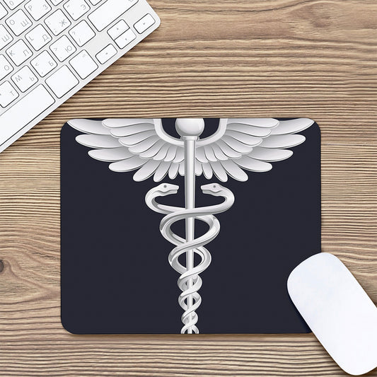 Caduceus Symbol Of Medicine Print Mouse Pad