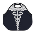 Caduceus Symbol Of Medicine Print Neoprene Lunch Bag