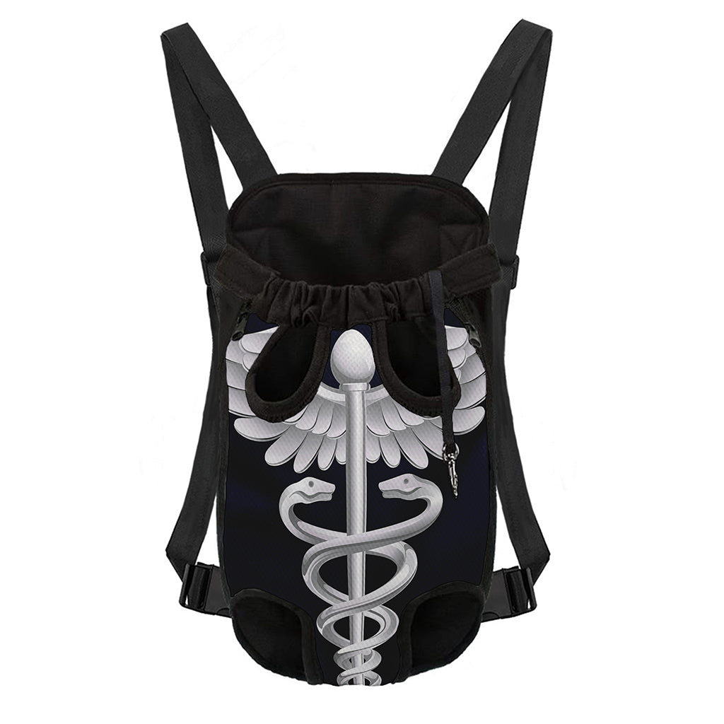 Caduceus Symbol Of Medicine Print Pet Carrier Backpack