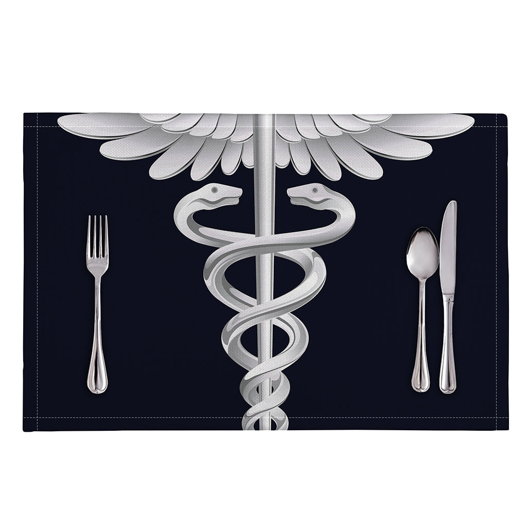 Caduceus Symbol Of Medicine Print Placemat