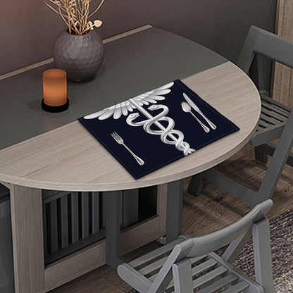 Caduceus Symbol Of Medicine Print Placemat