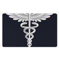 Caduceus Symbol Of Medicine Print Polyester Doormat