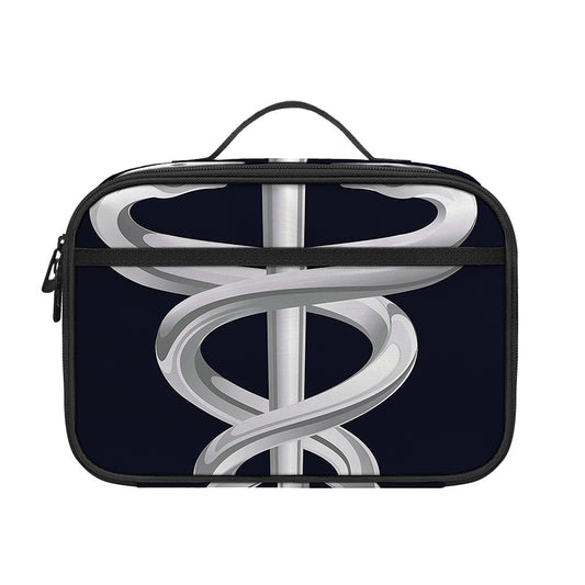 Caduceus Symbol Of Medicine Print Portable Lunch Bag