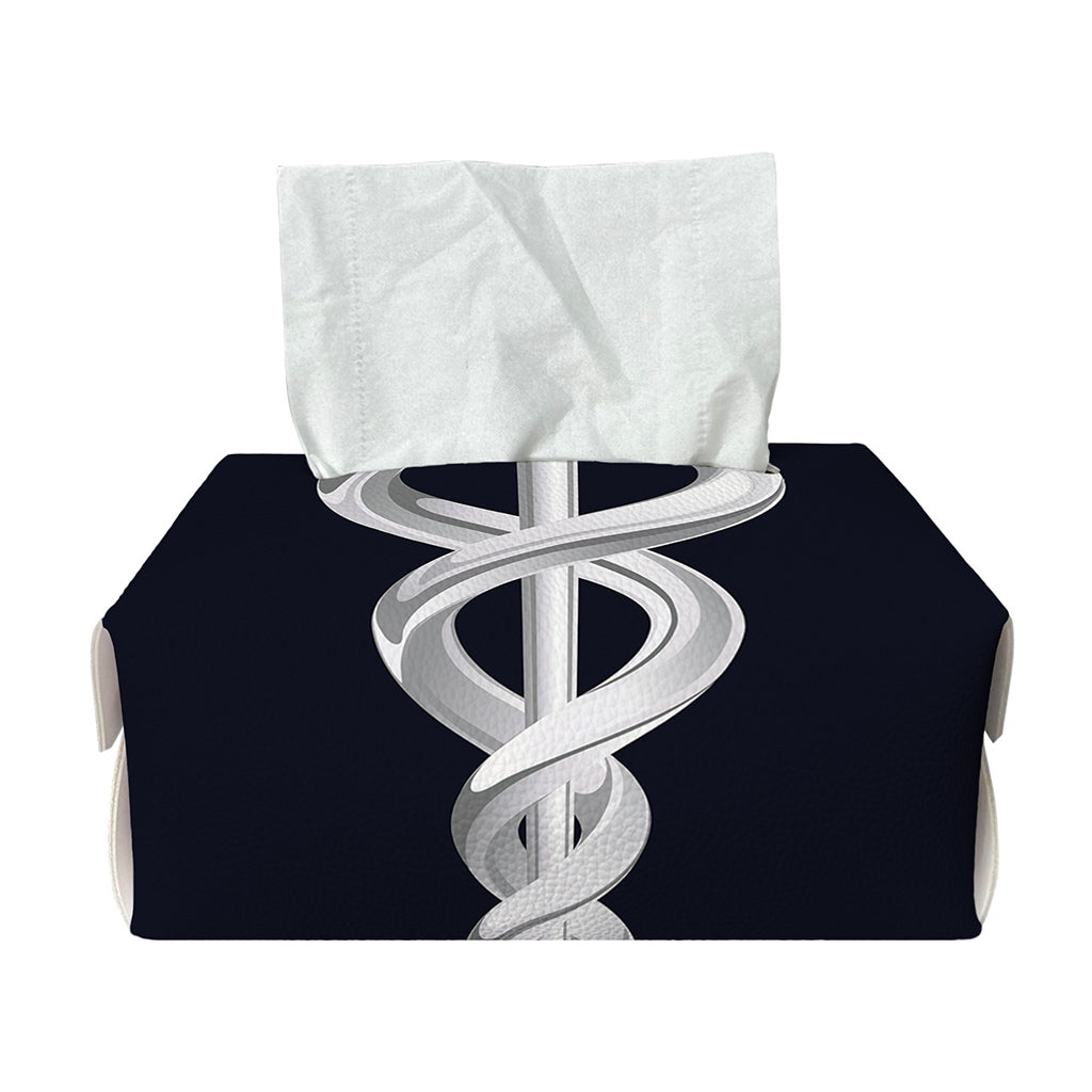 Caduceus Symbol Of Medicine Print Rectangle Tissue Box Cover