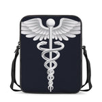 Caduceus Symbol Of Medicine Print Rectangular Crossbody Bag