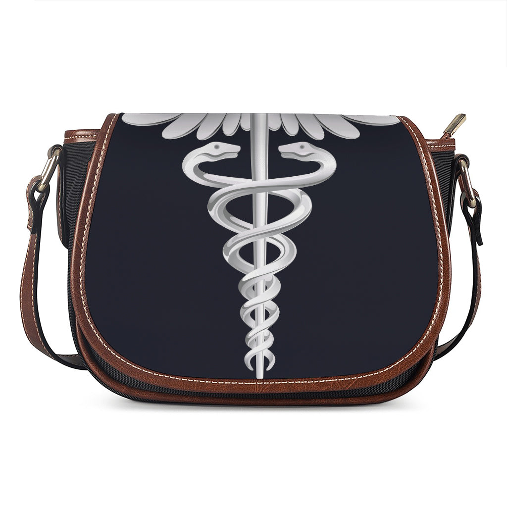 Caduceus Symbol Of Medicine Print Saddle Bag