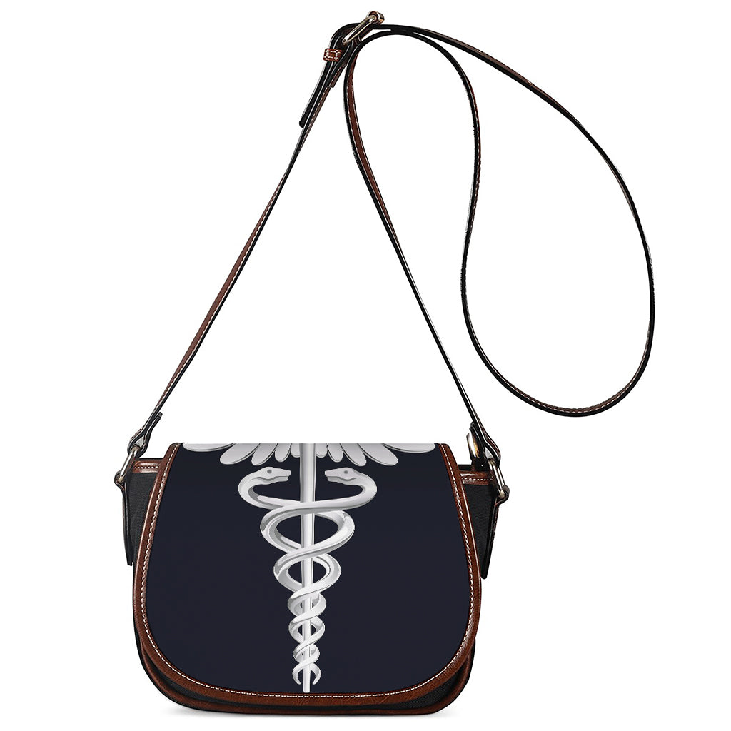 Caduceus Symbol Of Medicine Print Saddle Bag