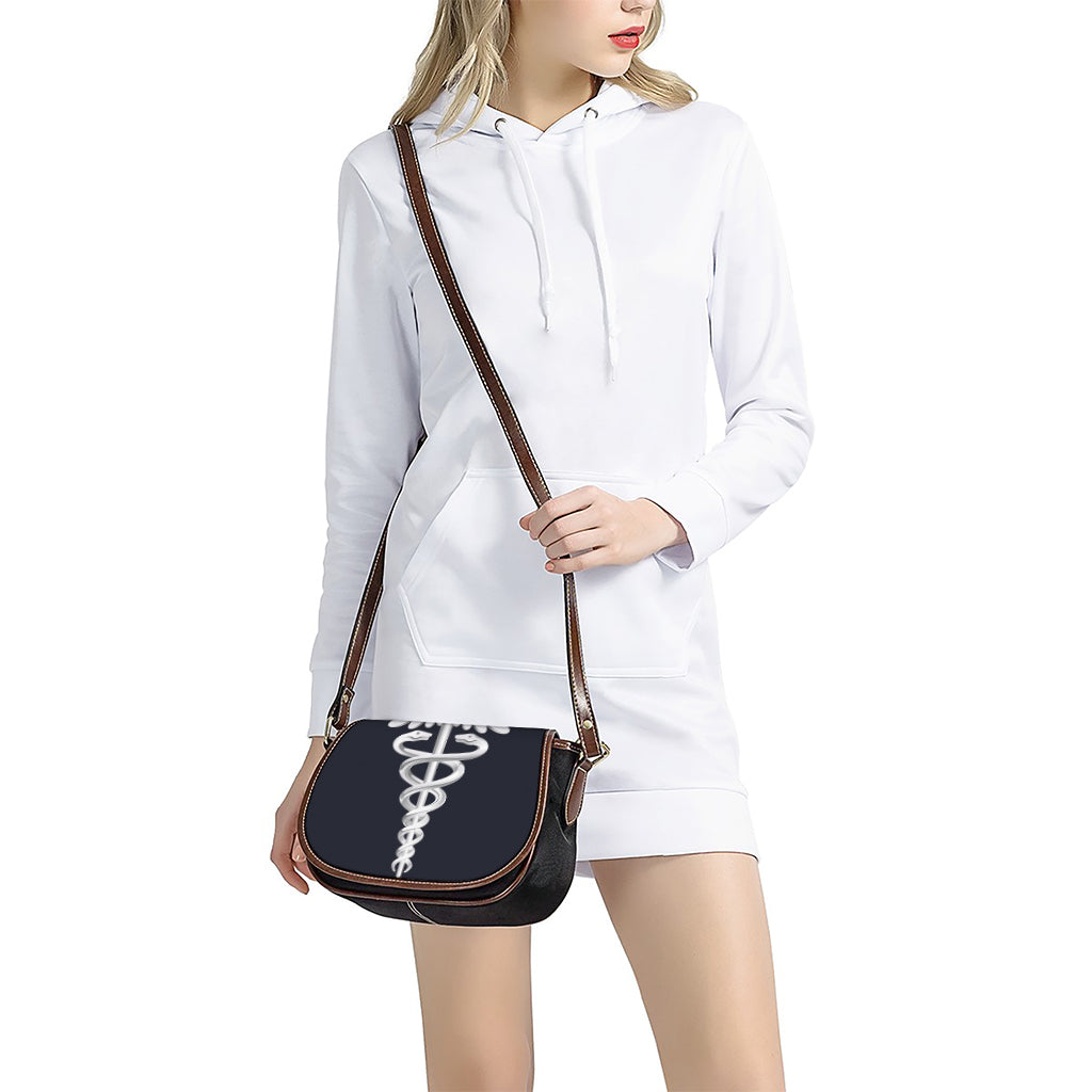Caduceus Symbol Of Medicine Print Saddle Bag