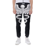 Caduceus Symbol Of Medicine Print Scuba Joggers