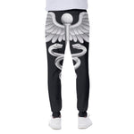 Caduceus Symbol Of Medicine Print Scuba Joggers