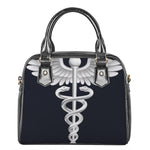 Caduceus Symbol Of Medicine Print Shoulder Handbag