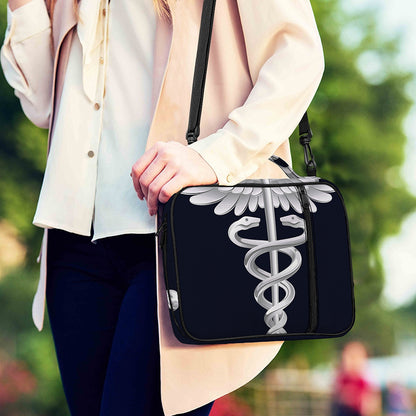 Caduceus Symbol Of Medicine Print Shoulder Strap Bible Bag