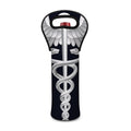 Caduceus Symbol Of Medicine Print Single Neoprene Wine Tote
