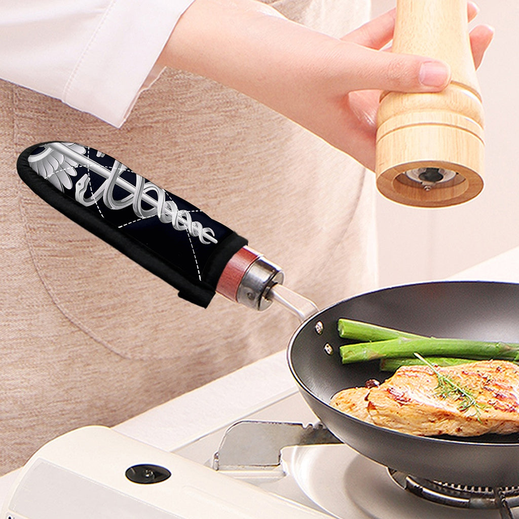 Caduceus Symbol Of Medicine Print Skillet Handle Cover