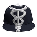 Caduceus Symbol Of Medicine Print Snapback Cap