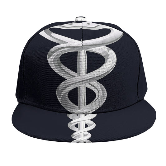 Caduceus Symbol Of Medicine Print Snapback Cap