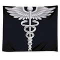 Caduceus Symbol Of Medicine Print Tapestry