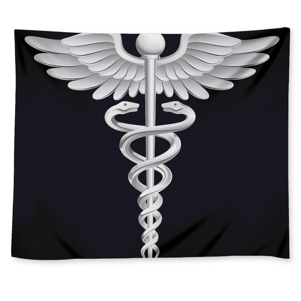 Caduceus Symbol Of Medicine Print Tapestry