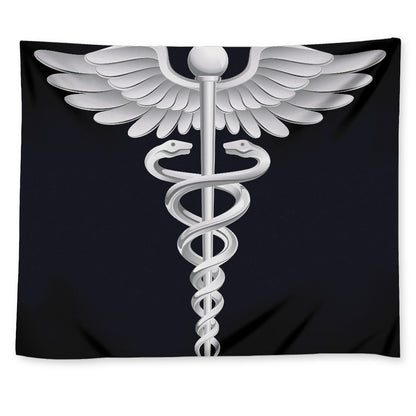 Caduceus Symbol Of Medicine Print Tapestry