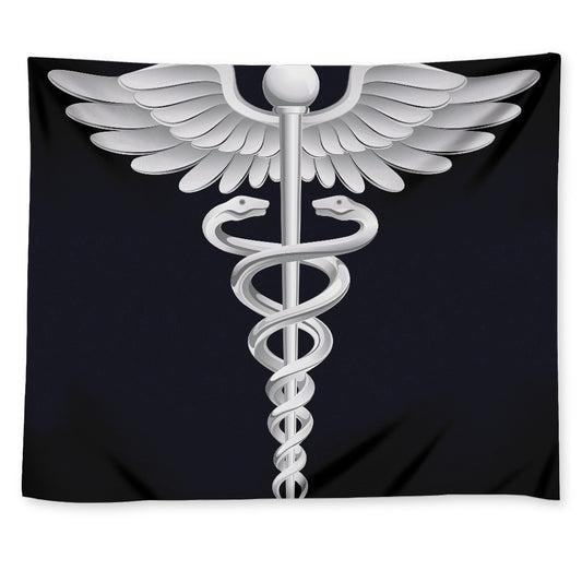 Caduceus Symbol Of Medicine Print Tapestry