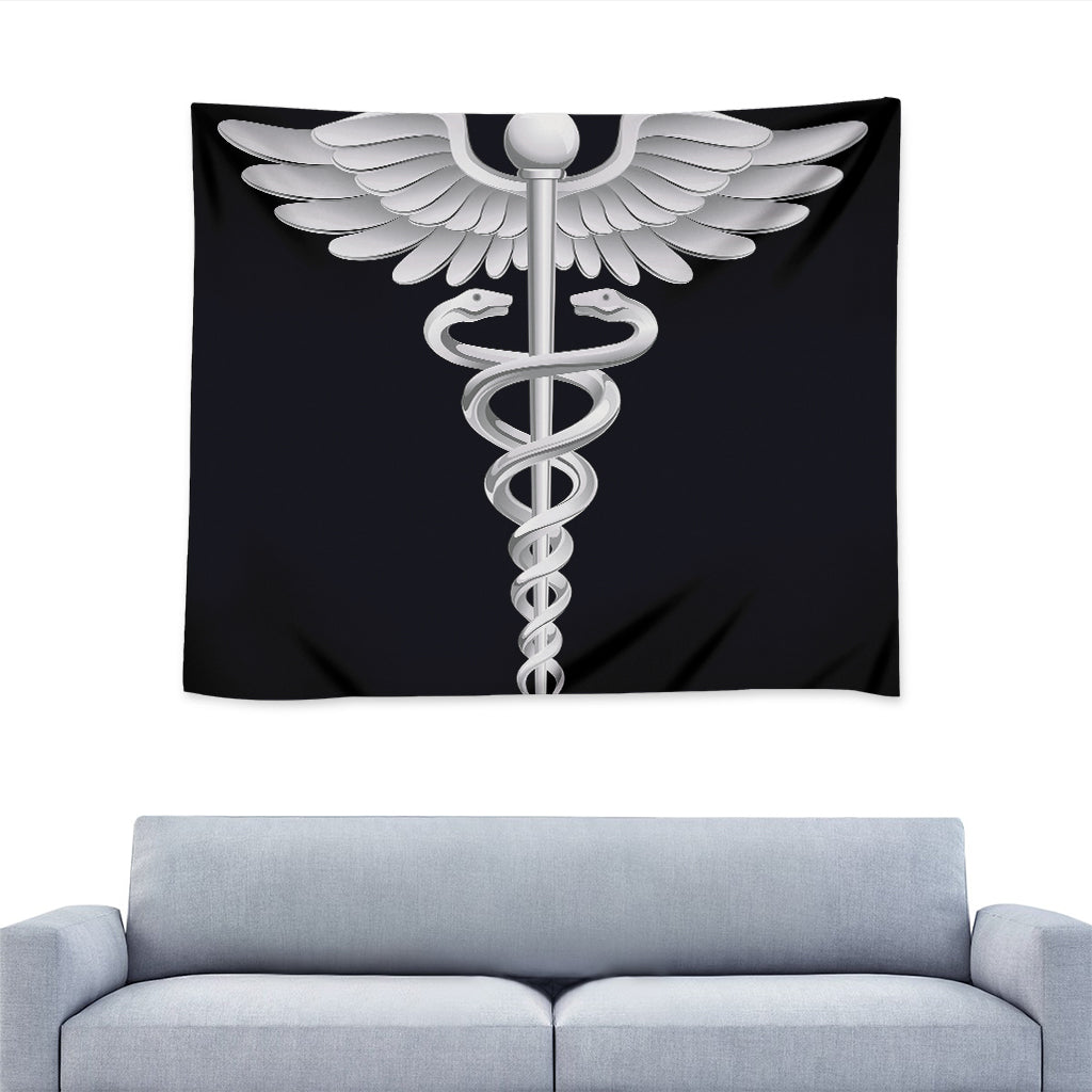 Caduceus Symbol Of Medicine Print Tapestry