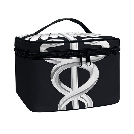 Caduceus Symbol Of Medicine Print Travel Makeup Bag
