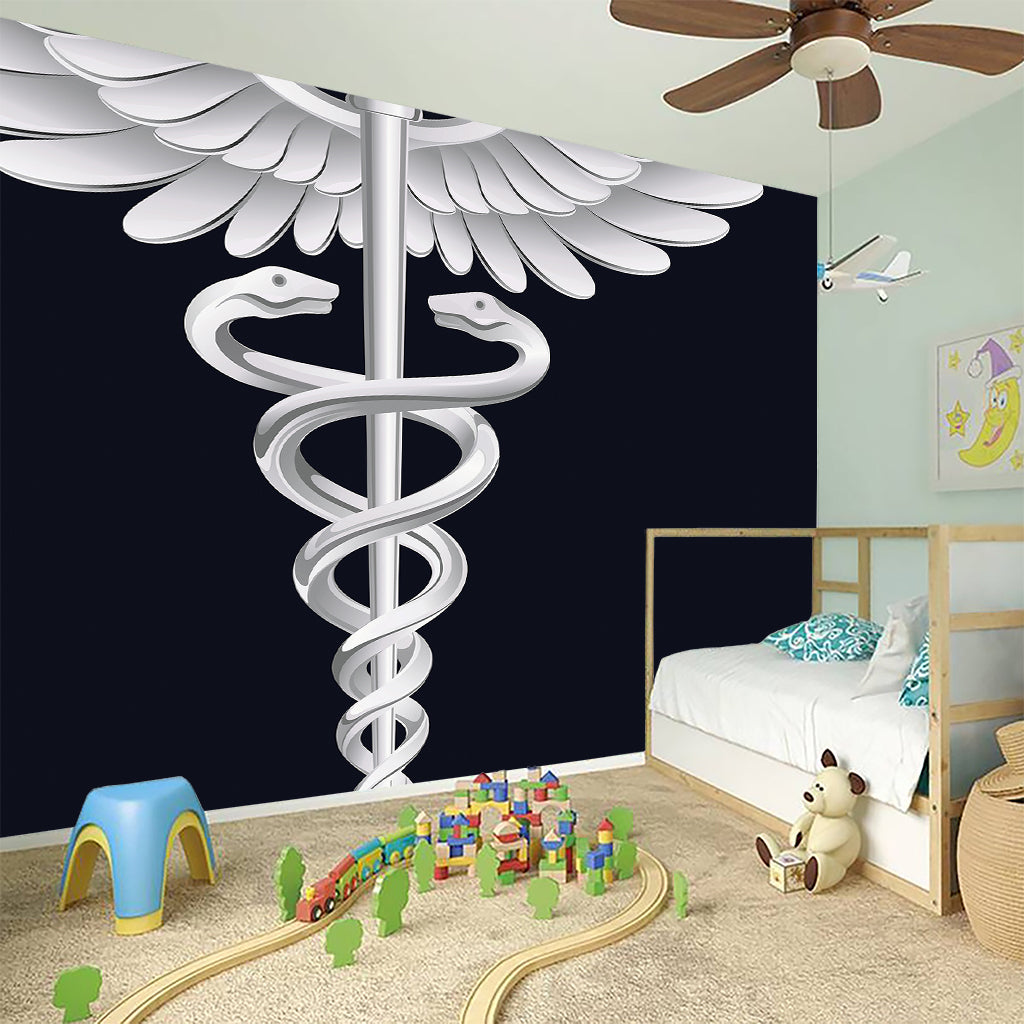 Caduceus Symbol Of Medicine Print Wall Sticker
