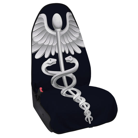 Caduceus Symbol Of Medicine Print Waterproof Car Seat Cover