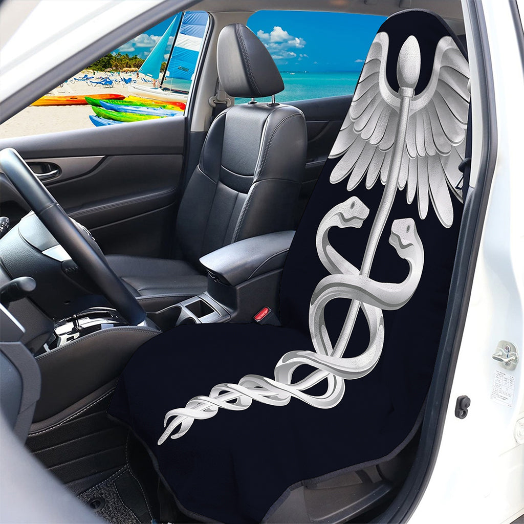 Caduceus Symbol Of Medicine Print Waterproof Car Seat Cover