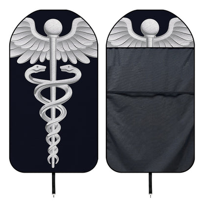 Caduceus Symbol Of Medicine Print Waterproof Car Seat Cover