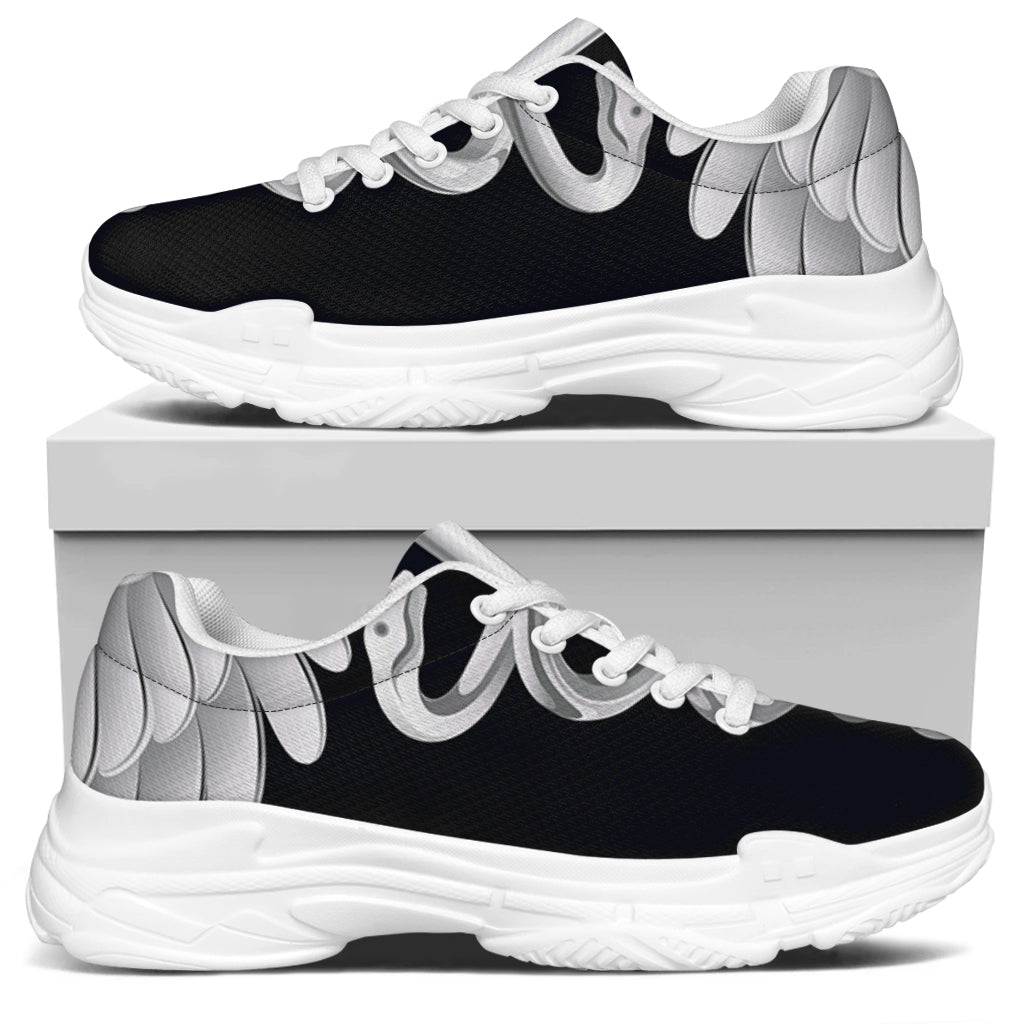 Caduceus Symbol Of Medicine Print White Chunky Shoes