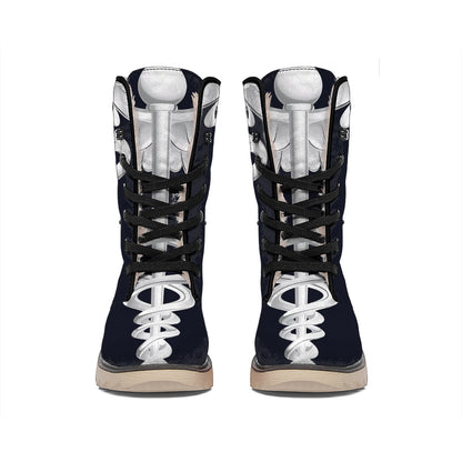 Caduceus Symbol Of Medicine Print Winter Boots